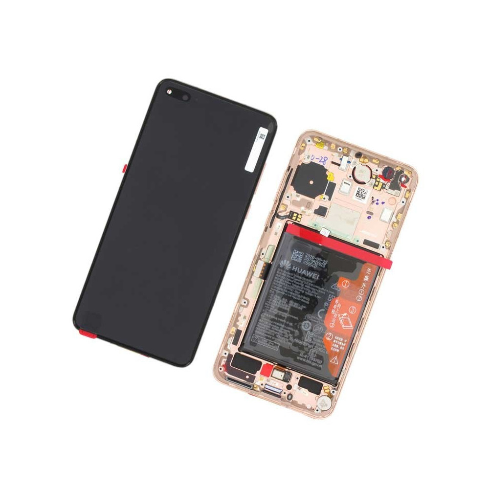Pantalla para Huawei P40 Con Marco Oro (Original Service Pack)