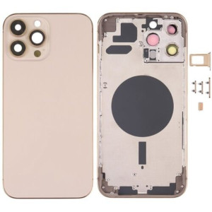 Chasis con Tapa Trasera para iPhone 13 Pro Max Oro