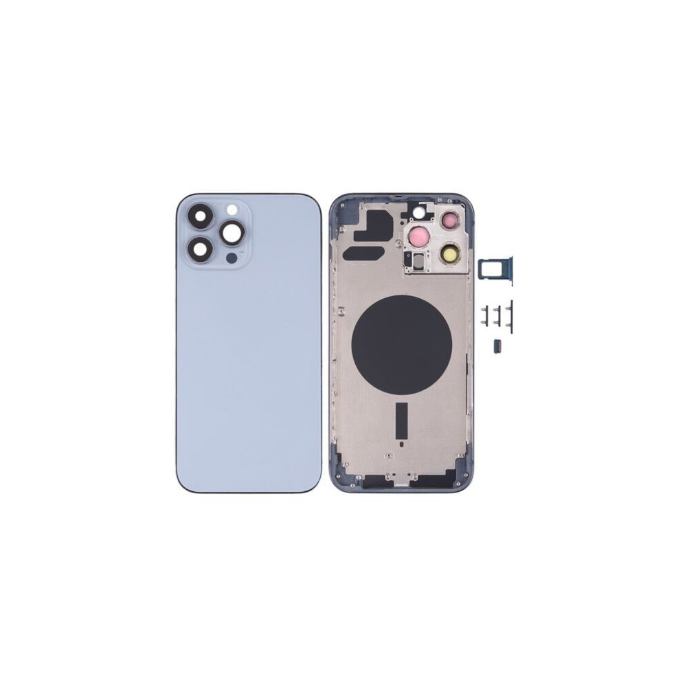Chasis con Tapa Trasera para iPhone 13 Pro Max Azul