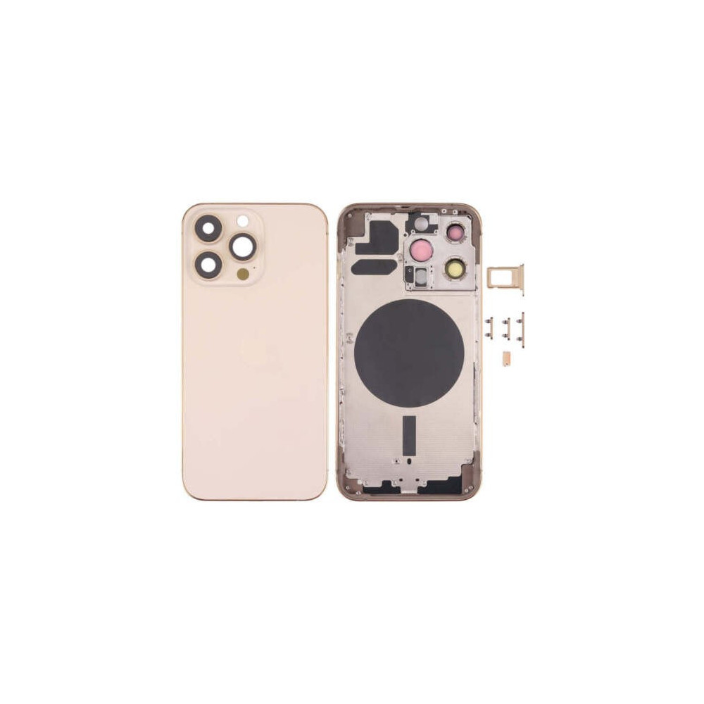 Chasis con Tapa Trasera para iPhone 13 Pro Oro
