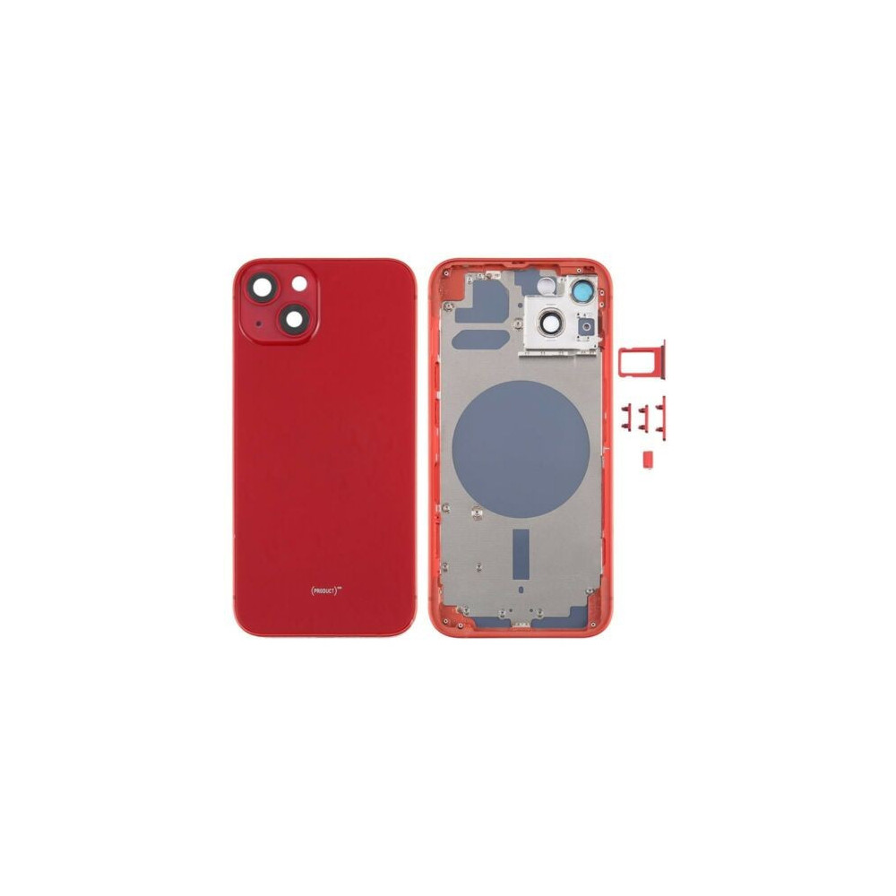 Chasis con Tapa Trasera para iPhone 13 Mini Rojo