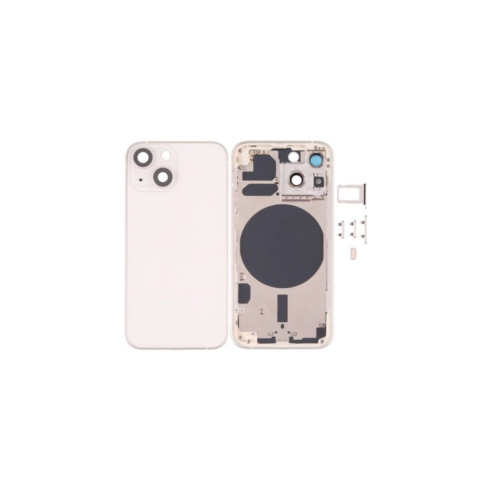 Chasis con Tapa Trasera para iPhone 13 Mini Blanco