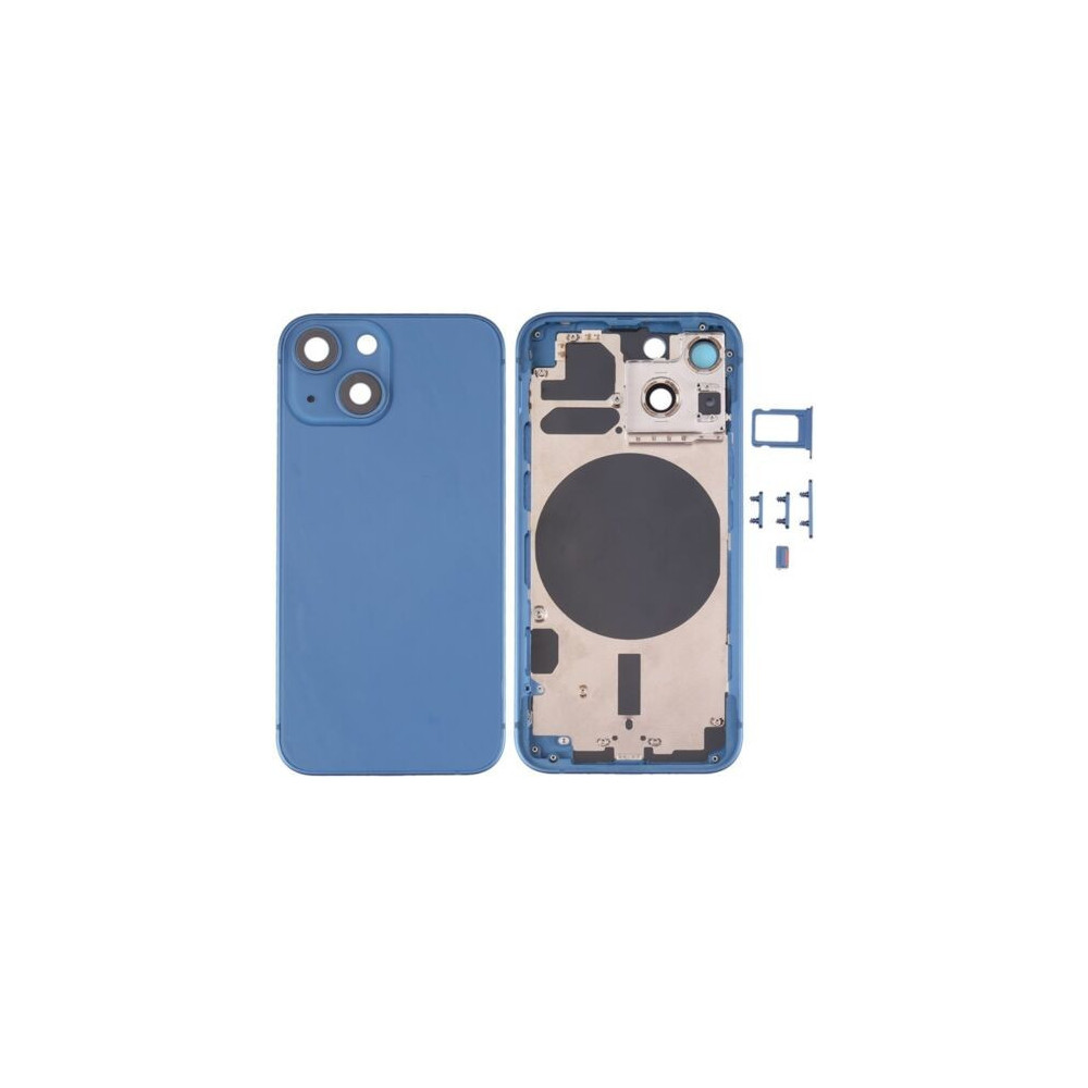Chasis con Tapa Trasera para iPhone 13 Mini Azul