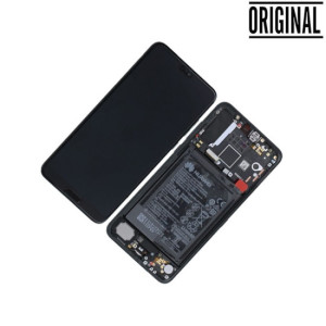 Pantalla para Huawei P20 Pro (2018) Con Marco Negra Original Servicepack