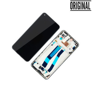 Pantalla para Xiaomi Mi 11 Lite 4G/5G /MI 11 LITE 5G NE con Marco Negro (Original Service Pack)