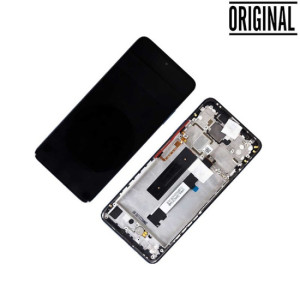 Pantalla para Xiaomi Mi 10T Lite 5G / Redmi Note 9 Pro 5G Con Marco Gris/Negro (Original Service Pack)