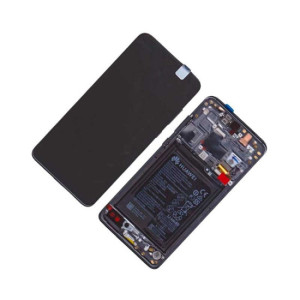 Pantalla para Huawei Mate 20 con marco negro y bateria (Original Servicepack)