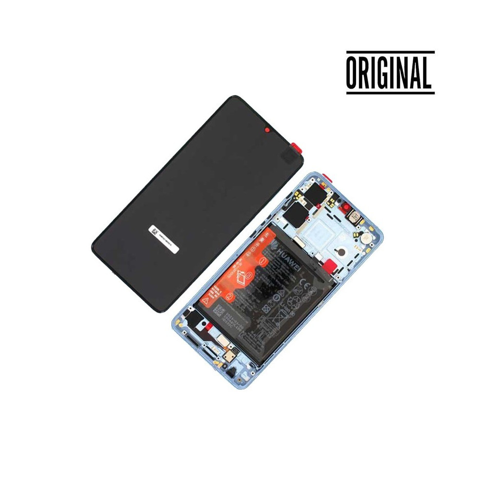 Pantalla para Huawei P30 (2019) Con Marco New Code BREATHING CRYSTAL Original Servicepack( Azul Clarito)