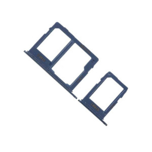 Bandeja SIM/SD para Samsung A6 A600 / A6 Plus 2018 A605 Azul ( conjunto de 2 bandejas )