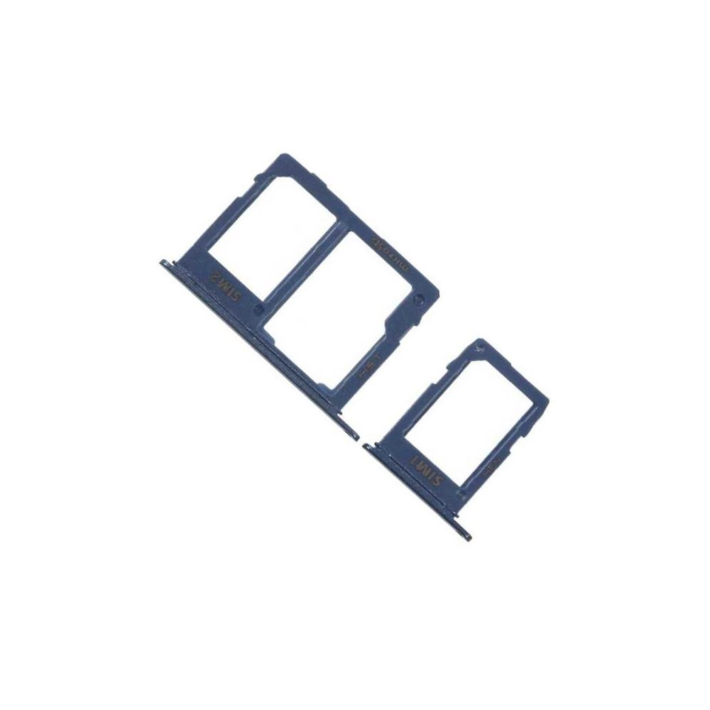 Bandeja SIM/SD para Samsung A6 A600 / A6 Plus 2018 A605 Azul ( conjunto de 2 bandejas )
