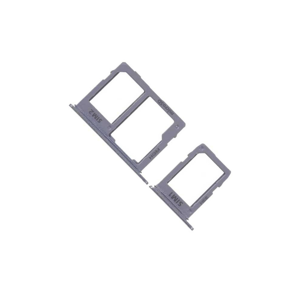 Bandeja SIM/SD para Samsung A6 A600 / A6 Plus 2018 A605 Plata( conjunto de 2 bandejas )