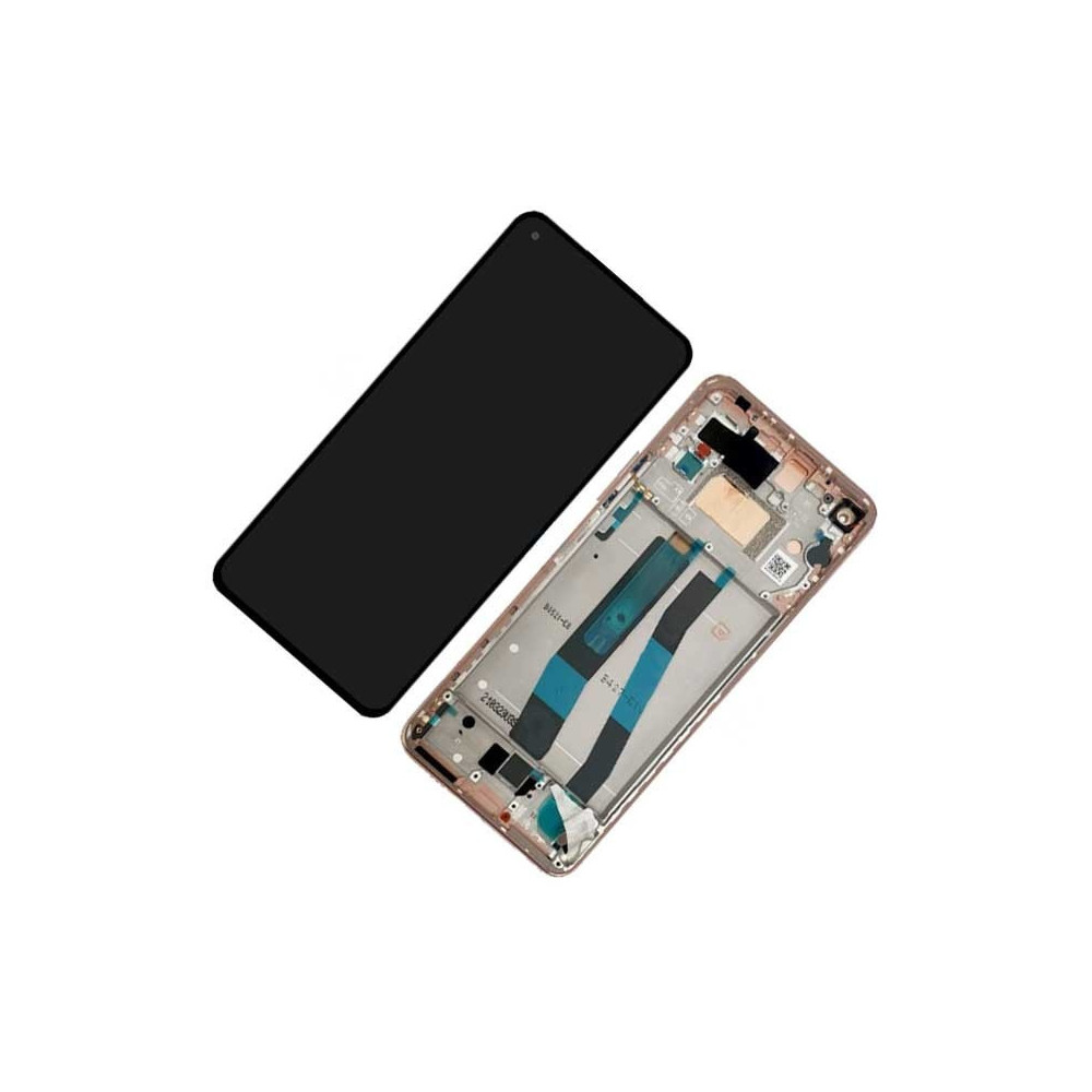 Pantalla para Xiaomi Mi 11 Lite 4G Con Marco Rosa (Original Service Pack)
