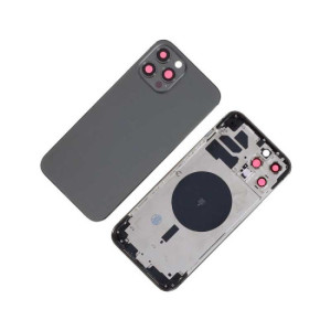 Chasis con Tapa Trasera para iPhone 12 Pro Max Negro