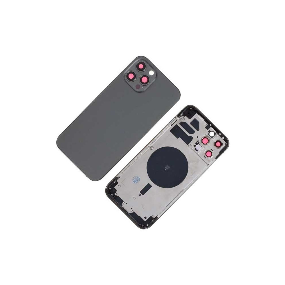 Chasis con Tapa Trasera para iPhone 12 Pro Max Negro