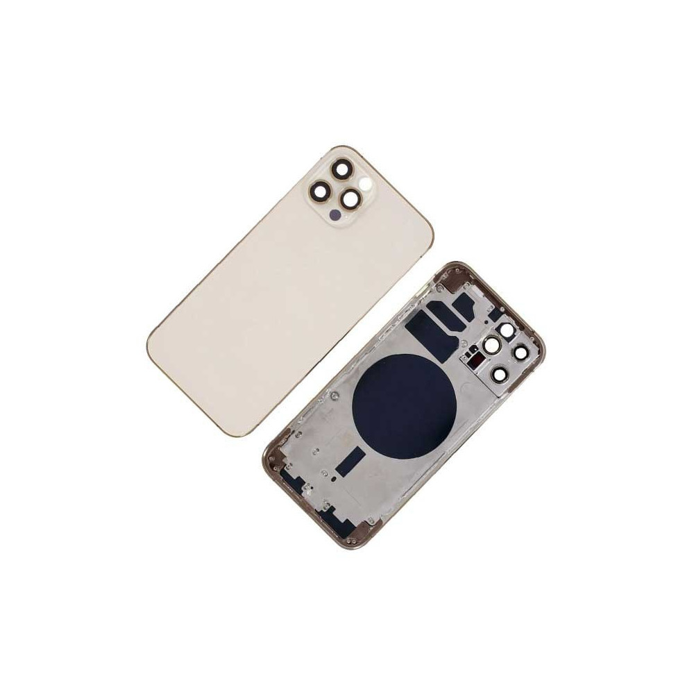 Chasis con Tapa Trasera para iPhone 12 Pro Oro