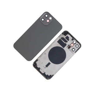 Chasis con Tapa Trasera para iPhone 12 Pro Negro