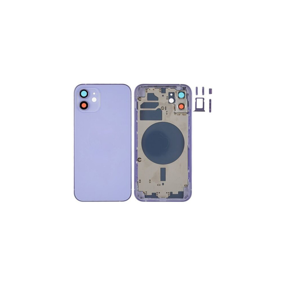 Chasis con Tapa Trasera para iPhone 12 Purpura