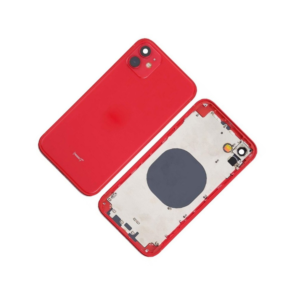 Chasis con Tapa Trasera para iPhone 12 Rojo