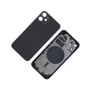 Chasis con Tapa Trasera para iPhone 12 Negro