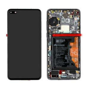 Pantalla para Huawei P40 Con Marco Negro (Original Service Pack)