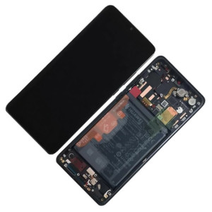 Pantalla para Huawei Mate 30 Pro con Marco Negro y Batería Original (Original Service Pack)