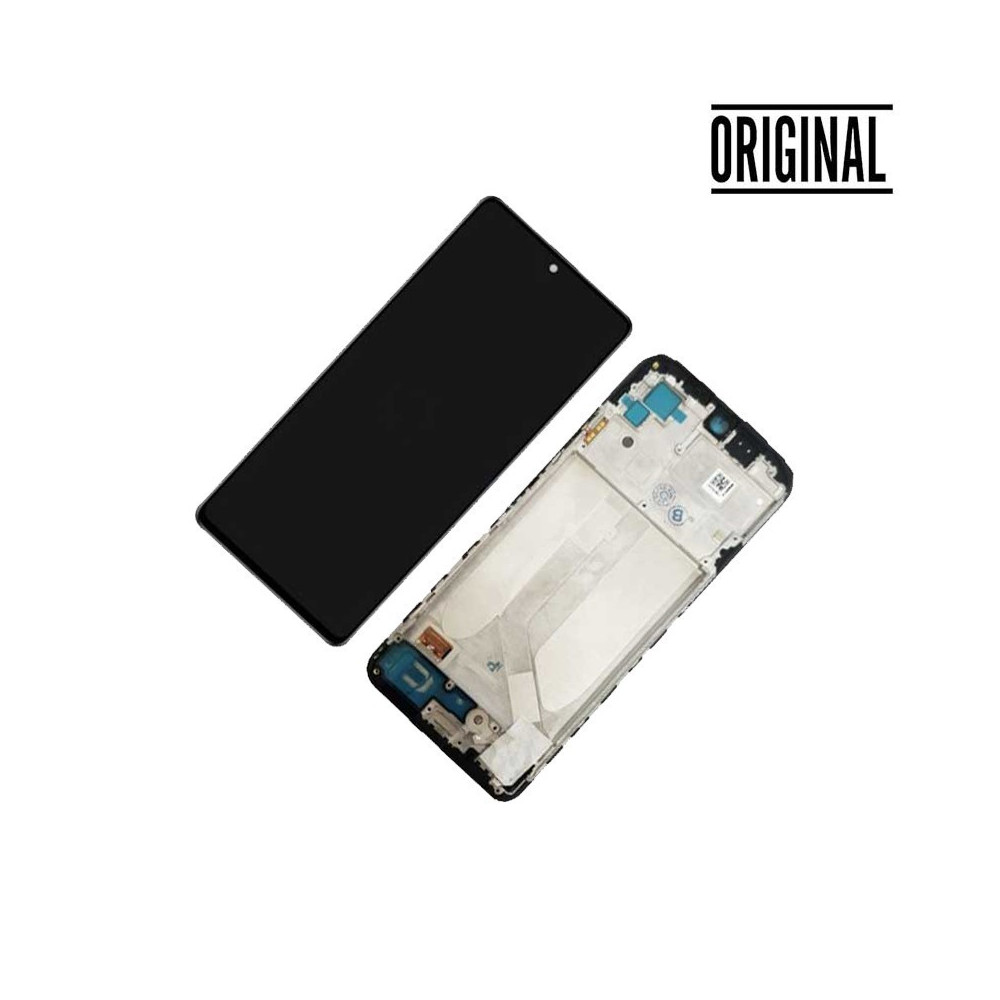 Pantalla para Mi Redmi Note 10 4G / Note 10S 4G Con Marco Negro (Original Service Pack)
