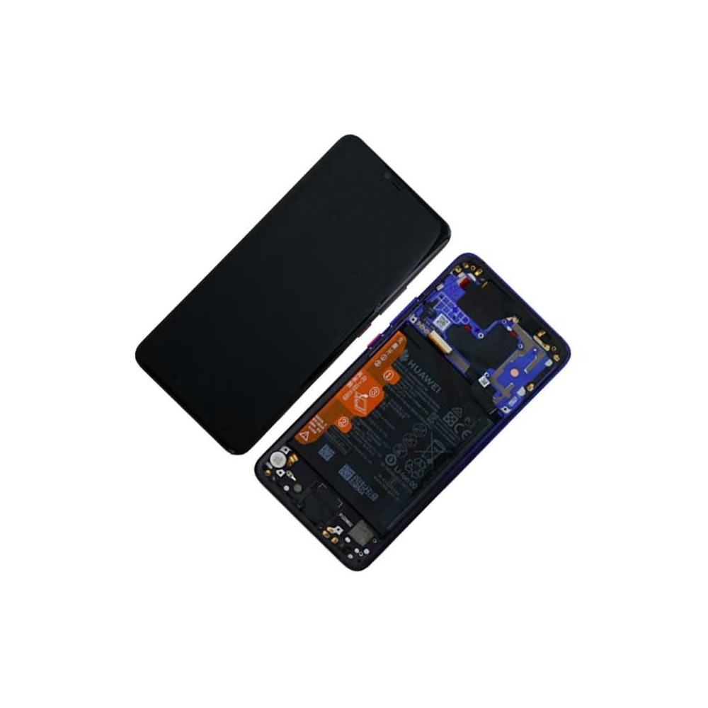 Pantalla para Huawei Mate 20 Pro con marco Azul y bateria Original Servicepack