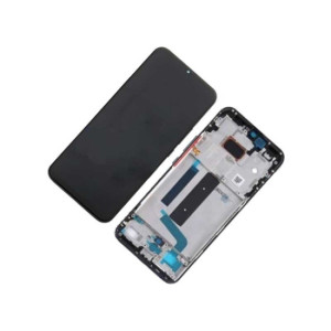Pantalla para Xiaomi Mi 10 Lite 5G con Marco Negro/Gris (Original Service Pack)