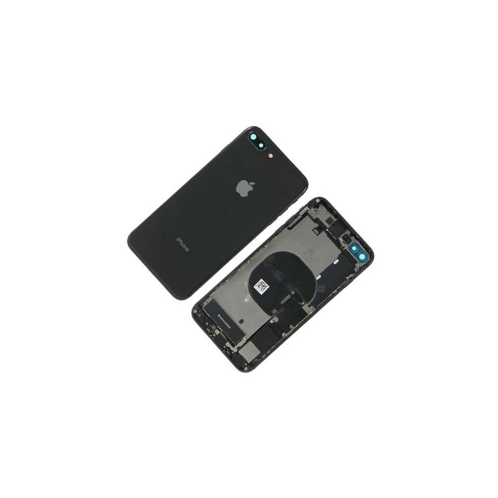 Chasis con Tapa Trasera para iPhone 8 Plus Negra