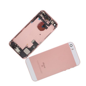 Chasis con Tapa Trasera para iPhone SE Rosa
