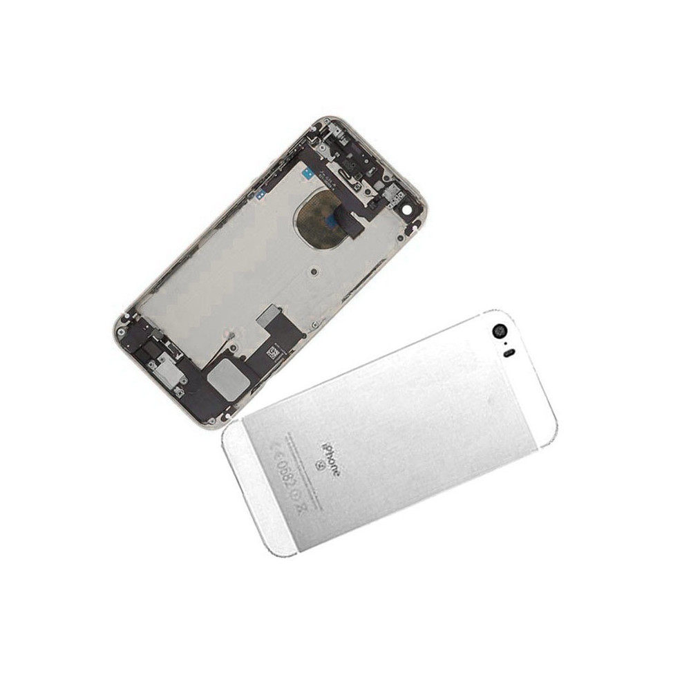 Chasis con Tapa Trasera para iPhone SE Blanca