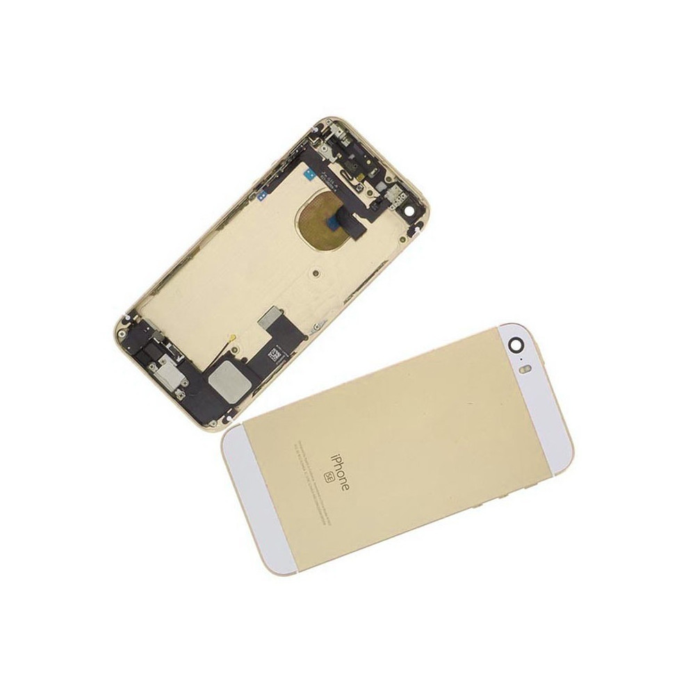 Chasis con Tapa Trasera para iPhone SE Oro