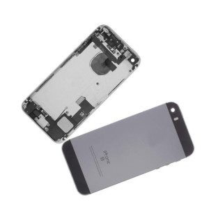 Chasis con Tapa Trasera para iPhone SE Negra (Gris Especial)