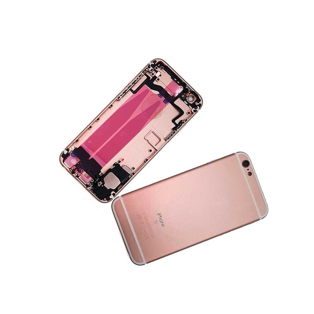 Chasis con Tapa Trasera para iPhone 6s Oro Rosa