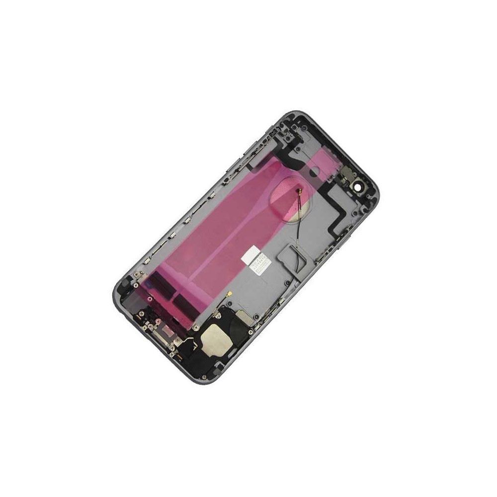 Chasis con Tapa Trasera para iPhone 6s Negra (Gris Especial)