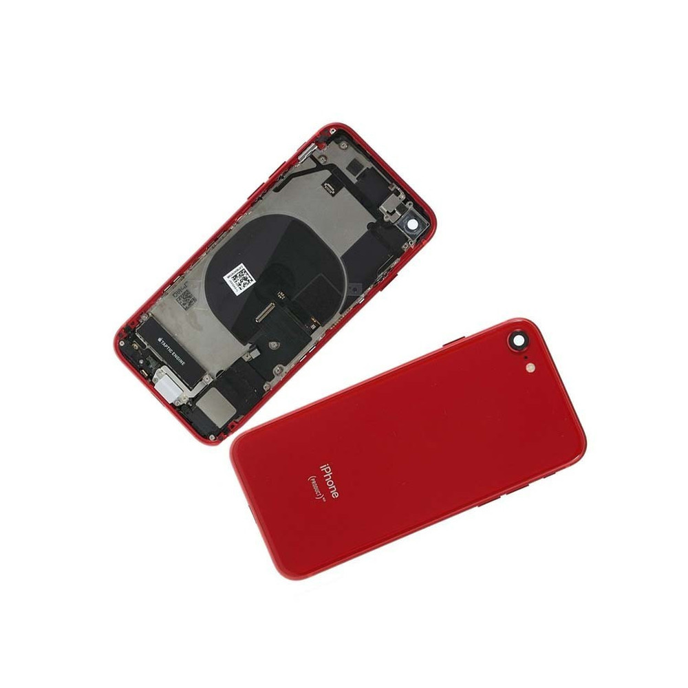 Chasis con Tapa Trasera para iPhone 7 Roja
