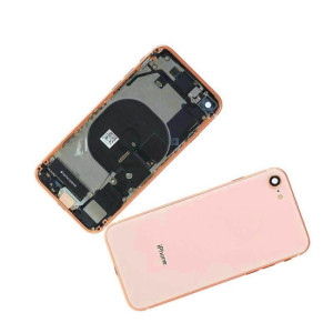 Chasis con Tapa Trasera para iPhone 7 Oro Rosa