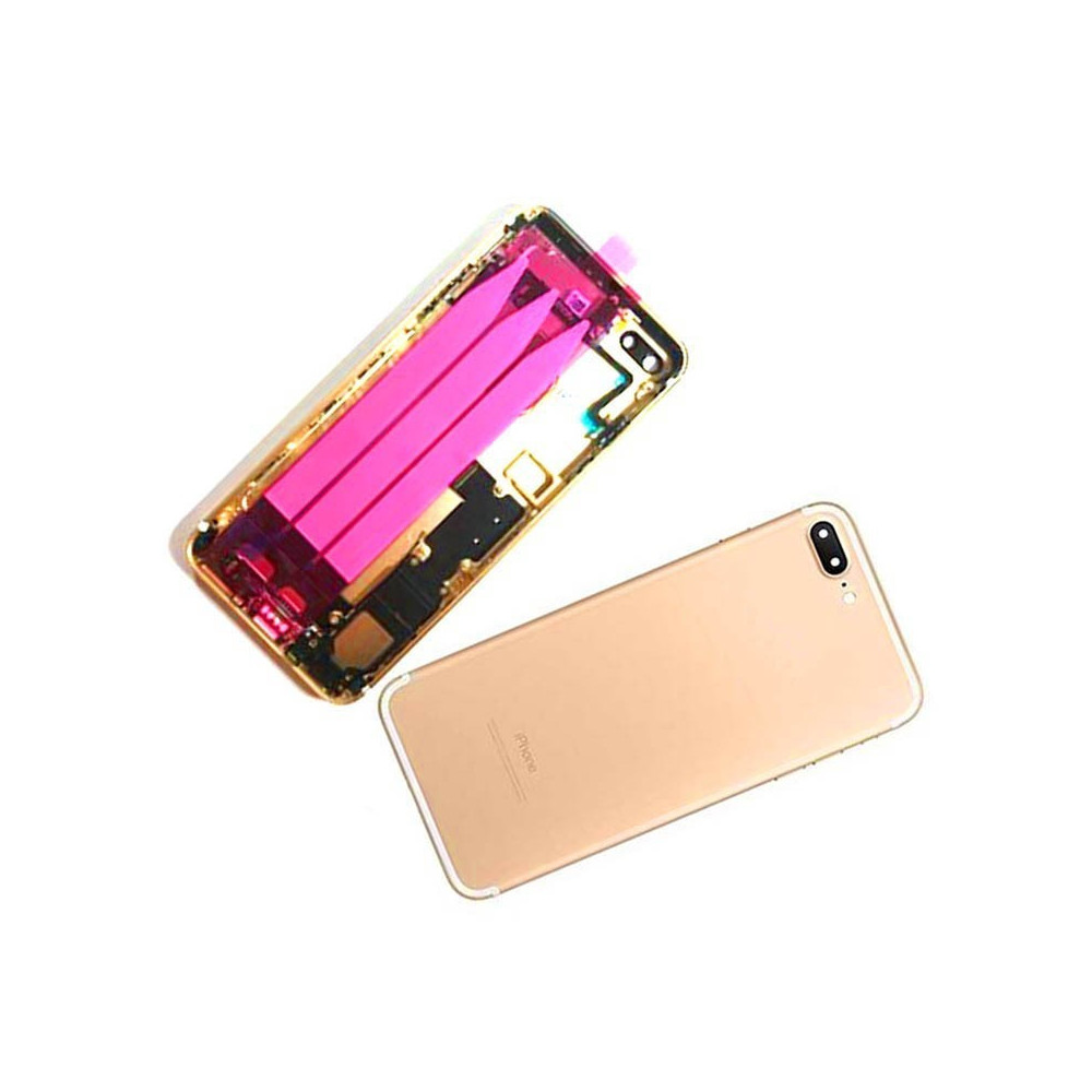 Chasis con Tapa Trasera para iPhone 7 Plus Oro Rosa