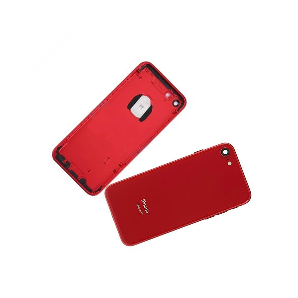 Chasis con Tapa Trasera para iPhone 8 Roja