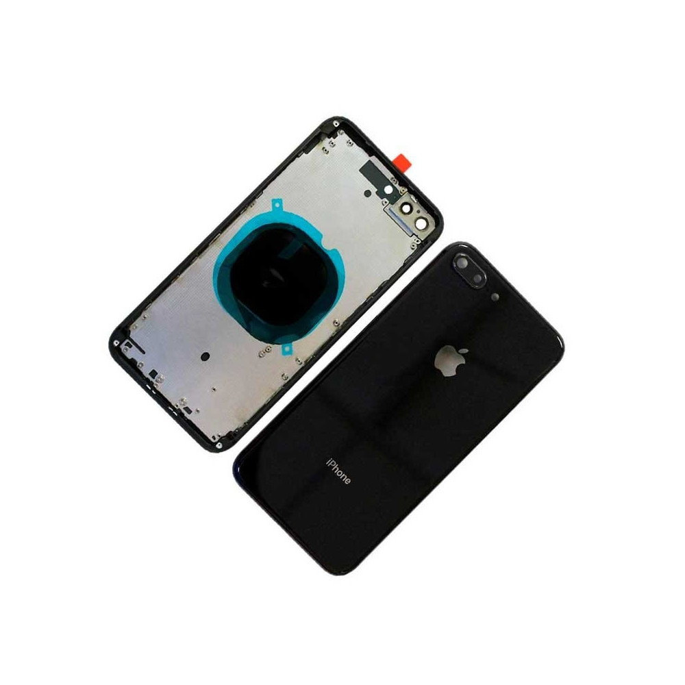 Chasis con Tapa Trasera para iPhone 8 Plus Negra