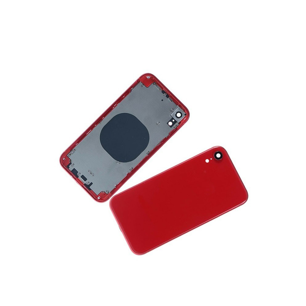 Chasis con Tapa Trasera para iPhone XR Rojo
