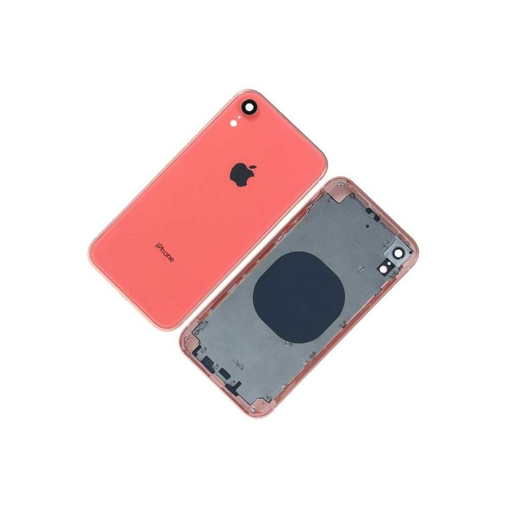 Chasis con Tapa Trasera para iPhone XR Coral