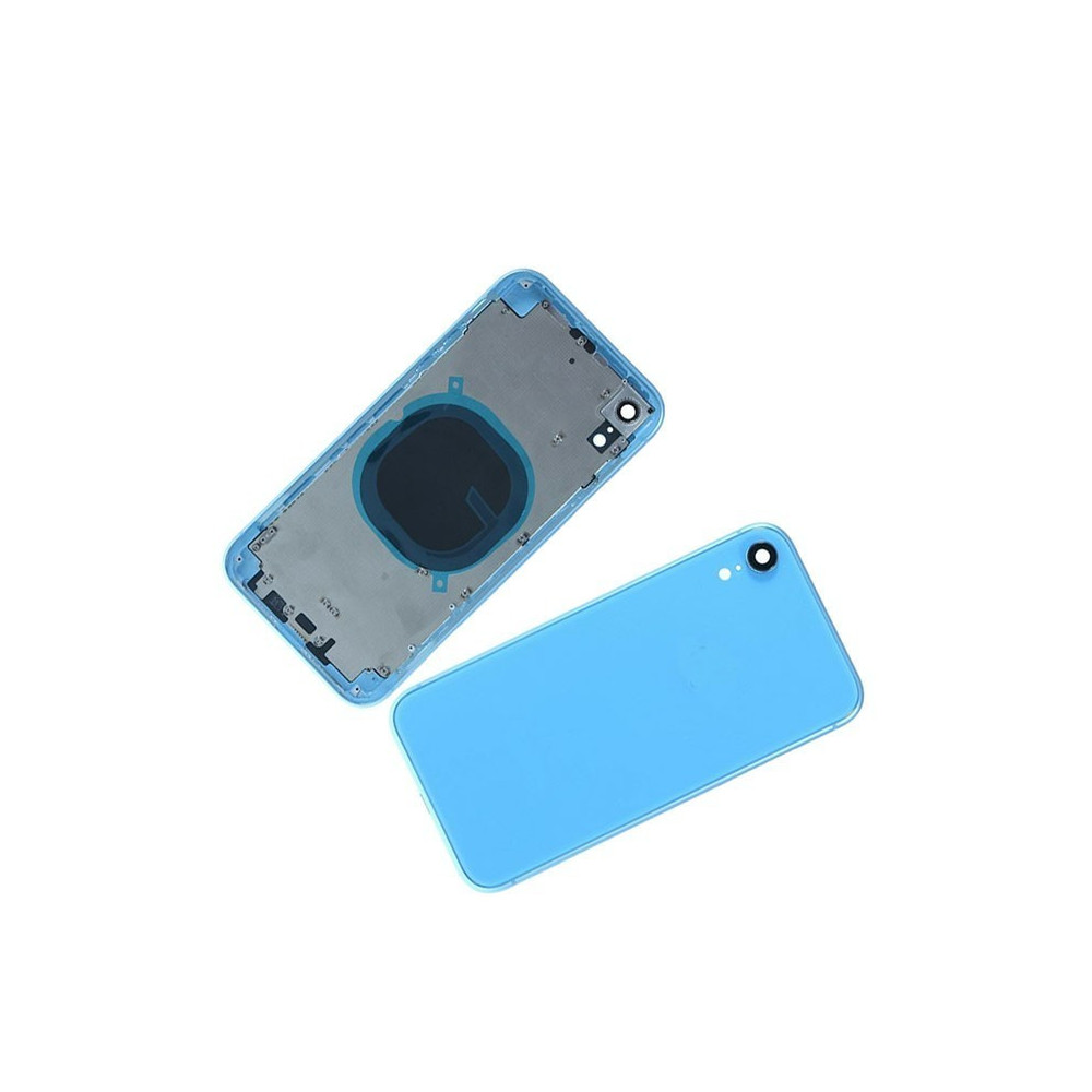Chasis con Tapa Trasera para iPhone XR Azul