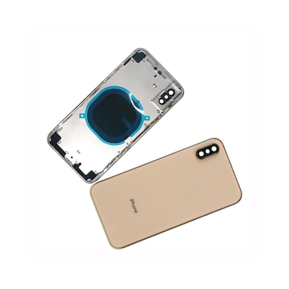 Chasis con Tapa Trasera para iPhone XS Oro