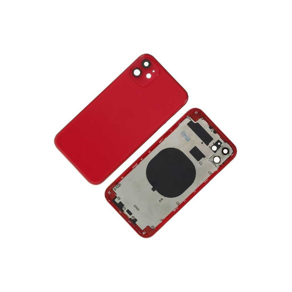 Chasis con Tapa Trasera para iPhone 11 Roja