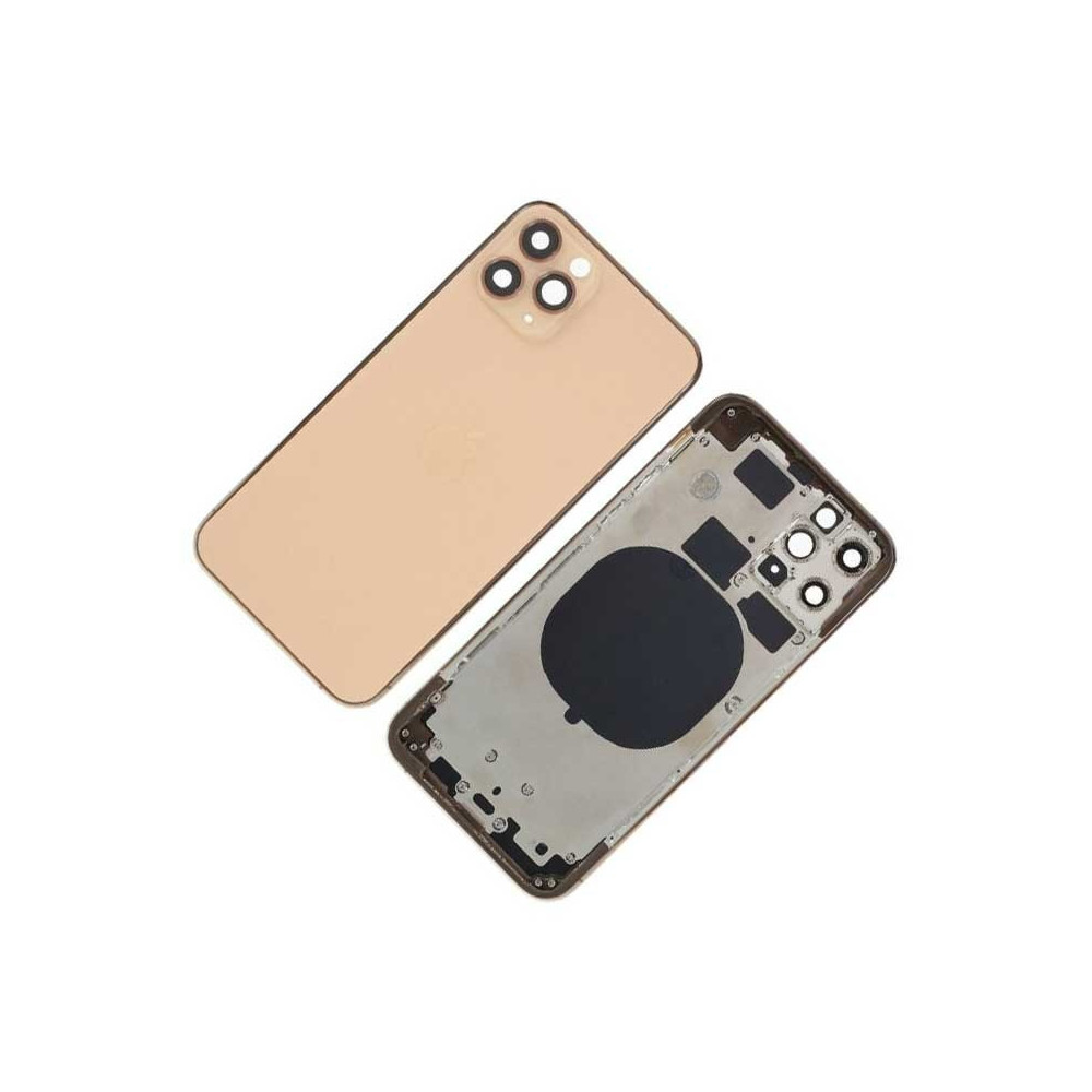 Chasis con Tapa Trasera para iPhone 11 Pro Oro