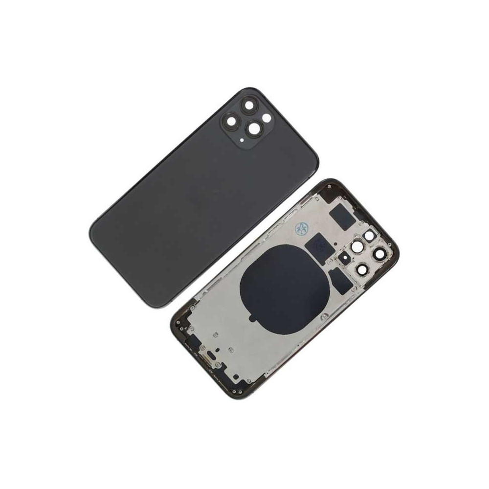 Chasis con Tapa Trasera para iPhone 11 Pro Negra (Gris Especial)