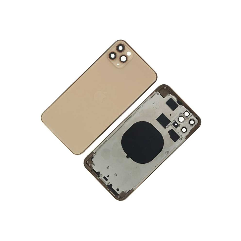 Chasis con Tapa Trasera para iPhone 11 Pro Max Oro