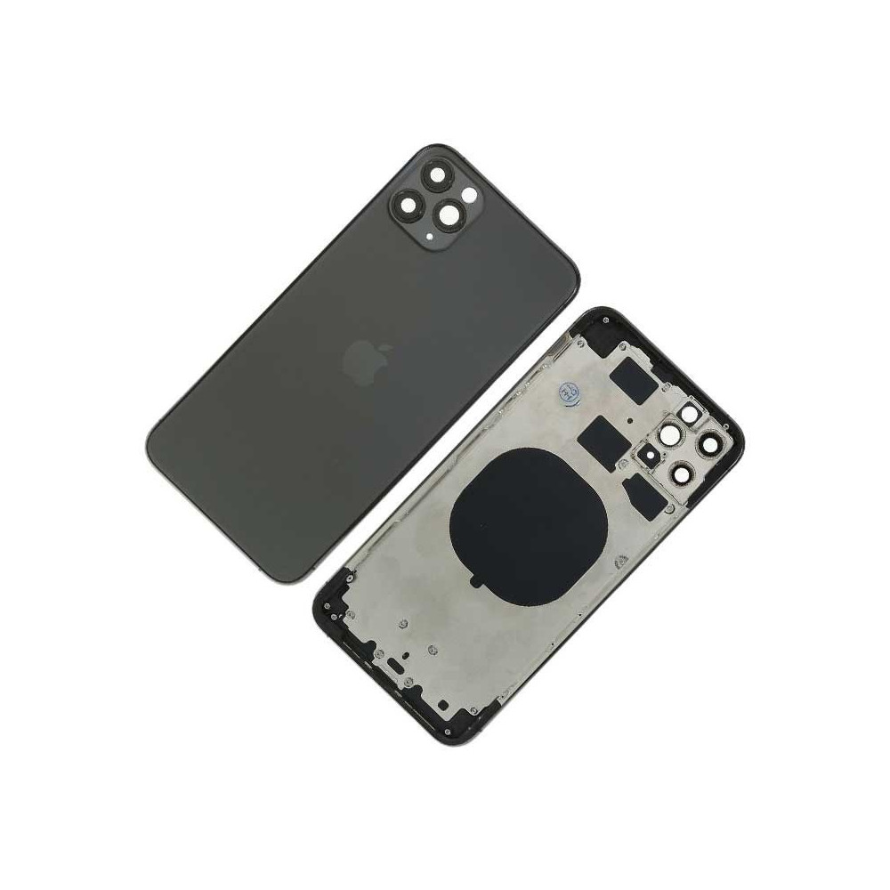Chasis con Tapa trasera iPhone 11 Pro Max Negra (Gris Especial)