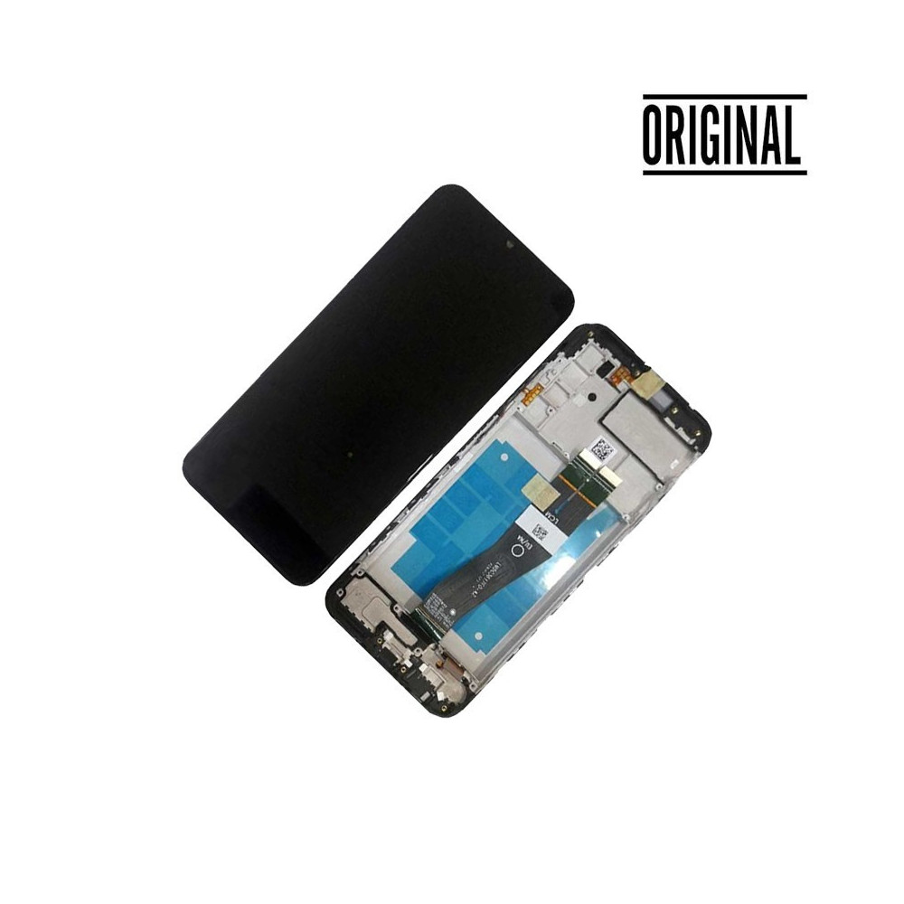 Pantalla para Samsung A03S /A037F Negra Con Marco (Vesion: Non EU) (Original Service Pack)